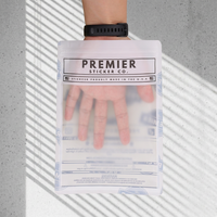 Pochette à fermeture éclair à trois côtés avec finition mate imprimée sur mesure pour l'emballage de sous-vêtements, de t-shirts et de vêtements, avec fenêtre transparente OEM ODM