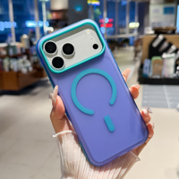 Étui magnétique compatible premium pour iPhone 13-18, coque de protection hybride à anneau magnétique plat avec 6 couleurs