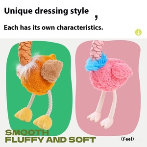 Nhà Máy Bán buôn thân thiện với môi Puppy Dog đồ chơi xấu xí chim sang trọng Knot đồ chơi với anti-cắn răng hàm âm thanh Pet đồ chơi - Product Image 5