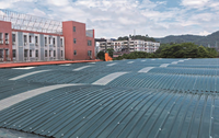 Tuile de toiture en UPVC légère et isolée, haute résistance à la corrosion et économique, conçue pour les zones industrielles vietnamiennes