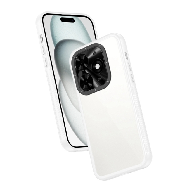 Wholesale Phonecase for Tecno Spark Go 2024 / Spark 20 / Pop 8 Frame Two Color Lens Ring TPU Phone Case