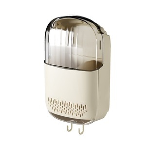 Support à baguettes mural en plastique sans perçage, boîte <span class=keywords><strong>de</strong></span> <span class=keywords><strong>rangement</strong></span> <span class=keywords><strong>de</strong></span> <span class=keywords><strong>cuisine</strong></span> avec égouttoir et <span class=keywords><strong>rangement</strong></span> multi-usage <span class=keywords><strong>pour</strong></span> <span class=keywords><strong>ustensiles</strong></span> - Product Image 4