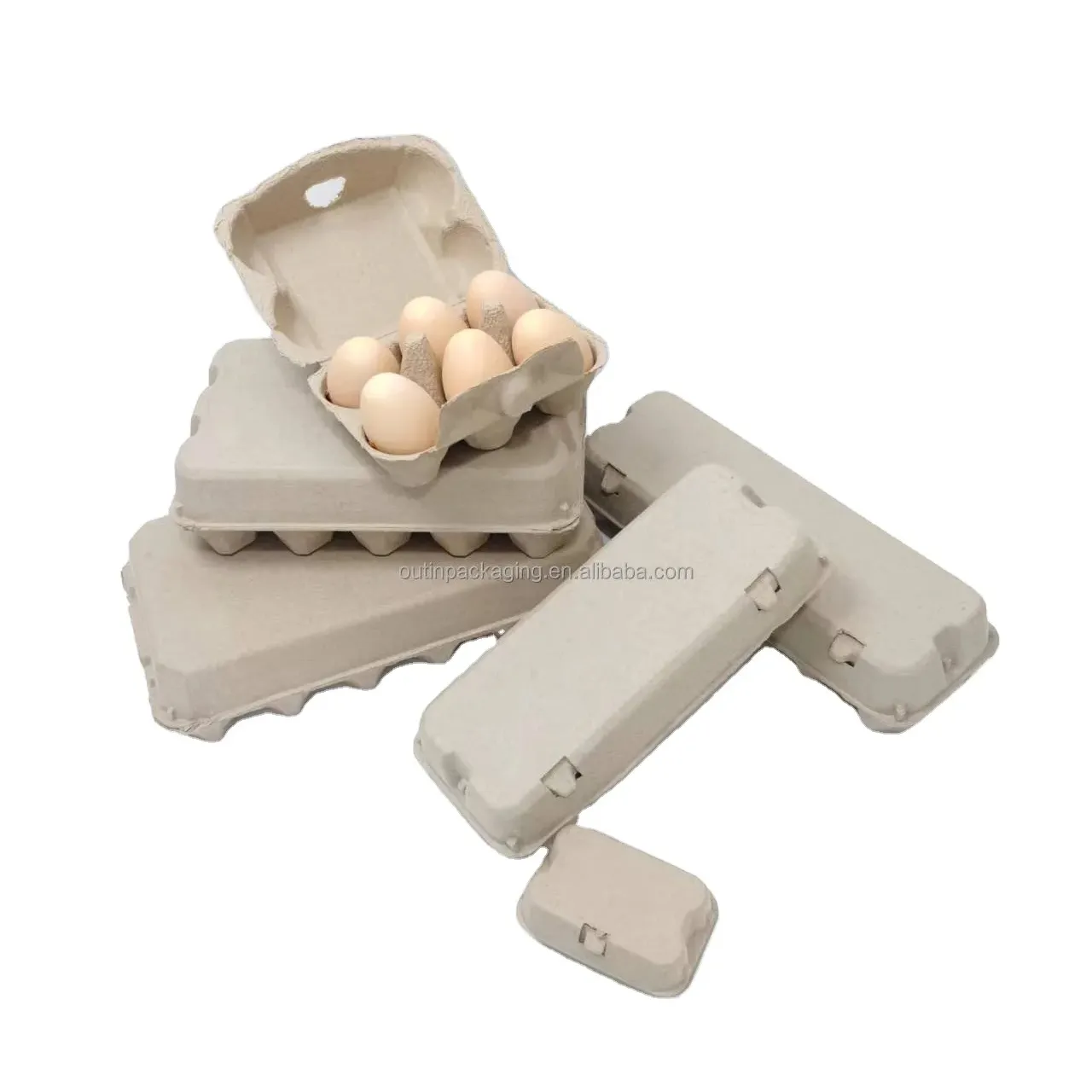 リサイクル可能なカスタムロゴ卵包装箱カートン卵トレイパルプ包装箱卵おもちゃ用カートン鶏紙板紙E1