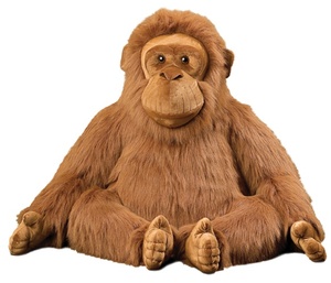 Set di Peluche Orangutan a Pelo Lungo, Scimmia Morbida Imbottita con Texture Unica e Pelosa, Cuscino Confortevole, Supporto Vendita all'Ingrosso - Product Image 2