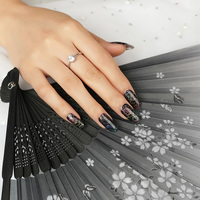 Autocollants pour ongles 2D en gel véritable 100% imperméables, décoration en gros, autocollants pour ongles à paillettes couvrants