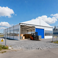 Tente de stockage personnalisée, grande tente extérieure robuste, auvent temporaire, cadre en aluminium, tente d'entrepôt en PVC, tente industrielle imperméable