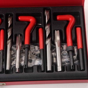 Thread Repair Tool Kit 131 Piece M5 M12 For Automotive Spark Plug Threads Red Metal Box - Product Image 2