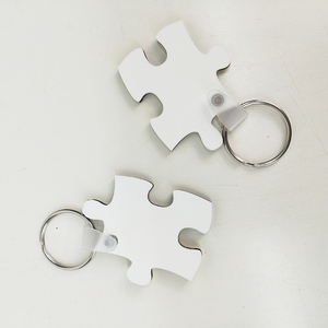 Tùy Chỉnh <span class=keywords><strong>Keychain</strong></span> Thăng Hoa In Ấn Ảnh Designer Key Chain MDF Đúp Sided <span class=keywords><strong>Puzzle</strong></span> Mảnh Vòng Chìa Khóa - Product Image 5
