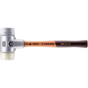 Halder-ตะลุมพุกหน้านุ่ม3138.030 Simplex-TPE-midd/nylon พร้อมตัวเรือนอลูมิเนียมและที่จับไม้คุณภาพสูง - Product Image 1