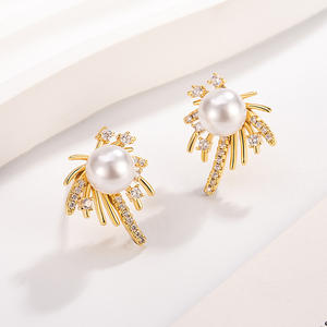 Boucles d'oreilles en argent sterling 925 avec pierre précieuse naturelle, arete flor, pendientes cristales austriacos, cartones para aretes - Product Image 1