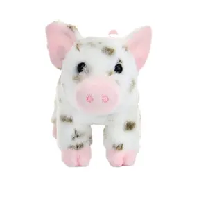 Wholesale custom 7 inch stuffed soft toy pink plush pig
