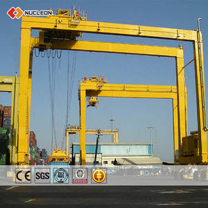 رافعات Rtg على متن ميناء الحاويات رافعة جسرية تكلفة 30 طن 35 طن 45 طن رافعة جسرية مطاطية للبيع - Product Image 2