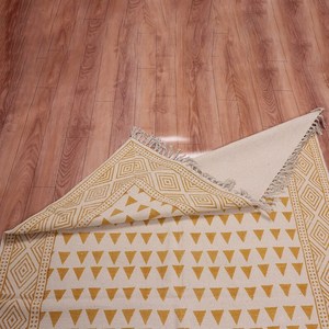 Indian Handmade Cotton Rug Hand <b>Block</b> Printed Area Carpet Bohemian Floor Rug Home Decor - Product Image 5