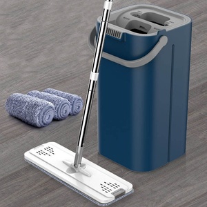 Juego <span class=keywords><strong>de</strong></span> fregona perezosa <span class=keywords><strong>de</strong></span> celebridades <span class=keywords><strong>de</strong></span> Internet, Cubo <span class=keywords><strong>de</strong></span> fregona plana lavable a <span class=keywords><strong>mano</strong></span>, poste <span class=keywords><strong>de</strong></span> acero, separación en seco y húmedo, artefacto <span class=keywords><strong>de</strong></span> limpieza del hogar - Product Image 5