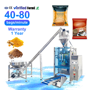 Machine d'emballage verticale automatique haute performance pour poudre de curcuma et poudre de café, avec remplissage et scellage - Product Image 1