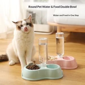 बिल्ली और कुत्ता स्वचालित गैर-पर्ची डबल पालतू पशु फीडर पीने कटोरा पीपी सामग्री पोर्टेबल 2 - Product Image 5