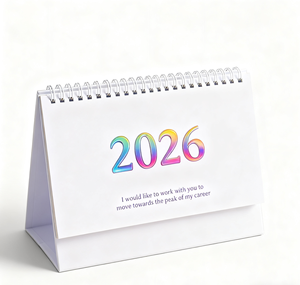 Recién llegado, decoración de escritorio, diario personalizado, calendario espiral con tapa diaria con citas inspiradoras, calendario motivacional de escritorio - Product Image 1