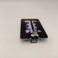 Memoria USB Tipo-C 2.0 de 2GB 4GB 8GB 16GB 32GB, Nueva Memoria USB con Forma de Tarjeta de Crédito de Plástico para Regalos Promocionales Empresariales