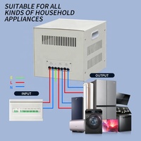 Stabilisateur de tension monophasé à vente chaude 1000VA 3000VA 5000VA 8000VA AC 220V AVR Régulateur de tension automatique