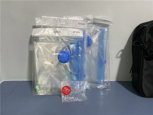 Bolsa de Almacenamiento al Vacío para Viaje, Plegable, a Prueba de Polvo, Transparente, con Bomba Manual - Product Image 6