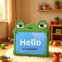 Étui de protection en silicone avec béquille rotative à 360° pour tablette iPad 10.2 10.9 pouces 7 8 9 10ème génération, modèle Frog Face