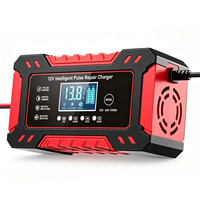 Chargeur de batterie automatique à impulsions 12V6A 24V pour voiture et moto, protection contre les courts-circuits, charge rapide, vente en gros directe d'usine