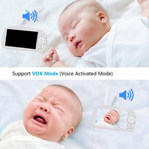 Nhà Máy ODM OEM Không Dây Pan Nghiêng Xoay Tự Động Đêm Vison Hai Cách Âm Thanh 5.5 Inch 720P 1080P Video Baby Monitor Với Màn Hình - Product Image 4