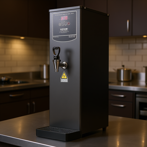 Vevor - Dispensador de Agua Caliente Eléctrico Comercial de Acero Inoxidable de 20L, Rectangular, Independiente, 500W, 220-240V - Product Image 2