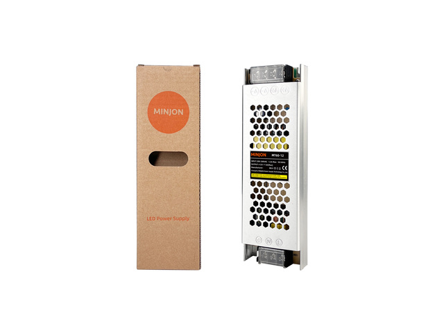 MINJON CE Approved 60W 24V 2.5A Single Output High Efficiency LED Driver Power Supply with 2-Year Warranty for Industrial Use
