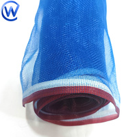 Cages flottantes pour pisciculture, filet de cage à poissons, filet d'aquaculture en nylon bleu, filet de jardin en HDPE en rouleau