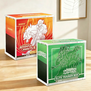 Factory Wholesale Strong Magnetic Transparent <strong>Acrylic</strong> Storage <strong>Boxes</strong>, Pok&eacute;mon ETB Display Cabinets, Evolution Booster <strong>Boxes</strong>. - Product Image 1