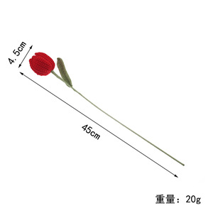 Fleur artificielle en fil de tulipe Kexiang, produit fini, pour décoration de mariage, de maison et de bureau - Product Image 5
