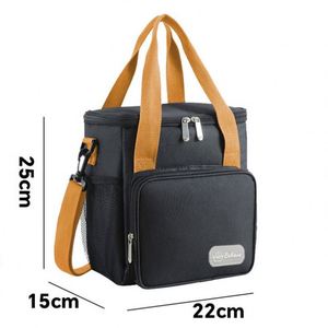Boîte à lunch isotherme réutilisable pour le travail, l'école, les pique-niques, la plage, sac isotherme étanche et congélable avec sangle réglable - Product Image 3