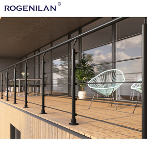 Rogenilan in alluminio verniciato a polvere montanti in fune progettati su misura ringhiere <span class=keywords><strong>per</strong></span> fune <span class=keywords><strong>per</strong></span> <span class=keywords><strong>balcone</strong></span> residenziale guardrail - Product Image 3