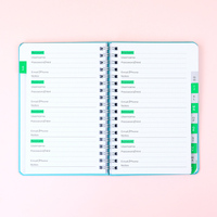 Organiseur de mots de passe A5 à spirale pour le bureau – Promotion spéciale