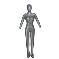 Mannequin de torse suspendu en PVC, matériel réglable gris pour hommes et femmes, affichage de fenêtre, Mannequins gonflables