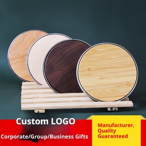 <span class=keywords><strong>Cargador</strong></span> Inalámbrico de Bambú Creativo de 15W con Carga Rápida, Base Redonda de Aleación de Aluminio, Compacto y Portátil - Product Image 3