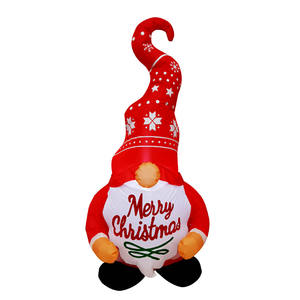 Gnomos Navideños Inflables de 4 Pies con Luces LED, Resistentes al Agua, Alimentados por CC, Decoración para Jardín y Hogar - Product Image 1