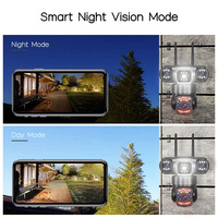 Wistino 6MP lente triple Wifi Cámara 360 grados rotación detección de movimiento visión nocturna cámara de seguridad a todo color