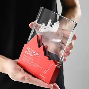 كأس معدني مخصص ميدالية إبداعية مخصصة شهادة شرف عضو بارز ، كأس صورة استشاري كبير - Product Image 1