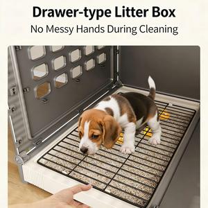 <span class=keywords><strong>บ้าน</strong></span><span class=keywords><strong>สุนัข</strong></span>หรูหราพร้อมห้องน้ำแยกส่วน ห้องนั่งเล่น ห้องอาบน้ำ ปิดด้วยปุ่ม ผลิตจากพลาสติกและโลหะ บรรจุในกล่อง สำหรับ<span class=keywords><strong>ลูก</strong></span><span class=keywords><strong>สุนัข</strong></span> - Product Image 4