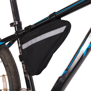 Bolsa triangular unisex para bicicleta, bolsa triangular impermeable de 2L para cuadro de bicicleta de montaña, almacenamiento de equipo de ciclismo - Product Image 3