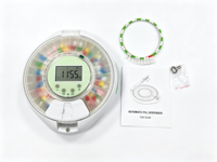 Organisateur de pilules hebdomadaire OEM à 28 compartiments, distributeur automatique avec alarmes, en plastique ABS, clé de verrouillage, écran LCD