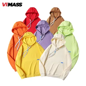 USA Size Custom Logo Polyester Cotton Sweatshirts Unisex Oversize Sublimation Hoodies Blank Hoodie Men