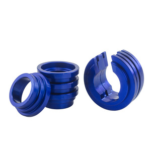 Poyracing Control Arm Bushing Collar <b>Split</b> Back Aluminum Red Blue For Nissan S13 S14 Z32 - Product Image 2