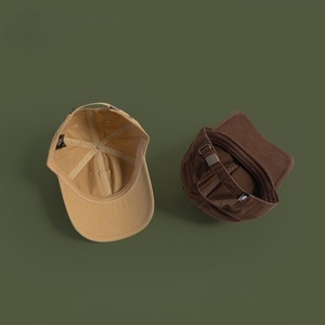 Unisex <b>Baseball</b> <b>Cap</b> Solid Color Cotton Breathable Curved Brim All Season Hat - Product Image 2