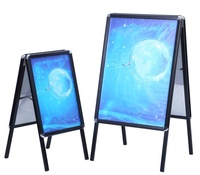Support de menu publicitaire, présentoir de poster A3, support de sol, 24x36, transparent, taille personnalisable, porte-papier réglable