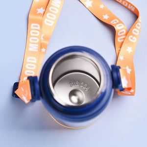 Cute School Kids 450Ml Children'S Thermos <b>Bottle</b> Insulated Vaccum Flask 304 Stainless Steel Kids Water <b>Bottle</b> With Straw - Product Image 6