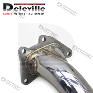 Oem thép không gỉ đánh bóng xả downpipe cho Subaru <span class=keywords><strong>Impreza</strong></span> STI 2.5t 2008-2014 thẳng tiêu đề phụ kiện xe hơi - Product Image 3