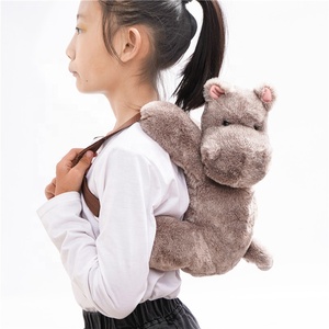 <span class=keywords><strong>Zaino</strong></span> personalizzato simpatico per bambini in peluche <span class=keywords><strong>zaino</strong></span> da scuola <span class=keywords><strong>zaino</strong></span> per ippopotamo per bambini - Product Image 1